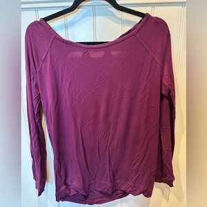 GAIAM Ladies Women’s Size Small Plum Purple Long Sleeve Purple Top Open …